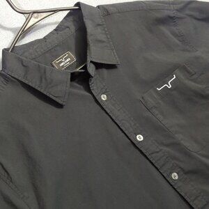 Kimes Ranch Shirt Men's XXL Black KR Team Dress Shirt Western Cowboy Rodeo